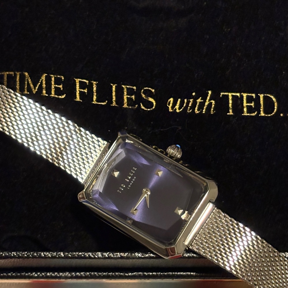 Ted Baker Silver Rectangular Watch - image 3